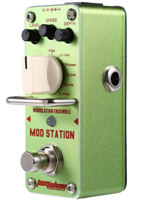 AROMA AMS - 3 Mod Station Classic Modulation Ensemble True Bypass Electric Guitar Effect Pedal